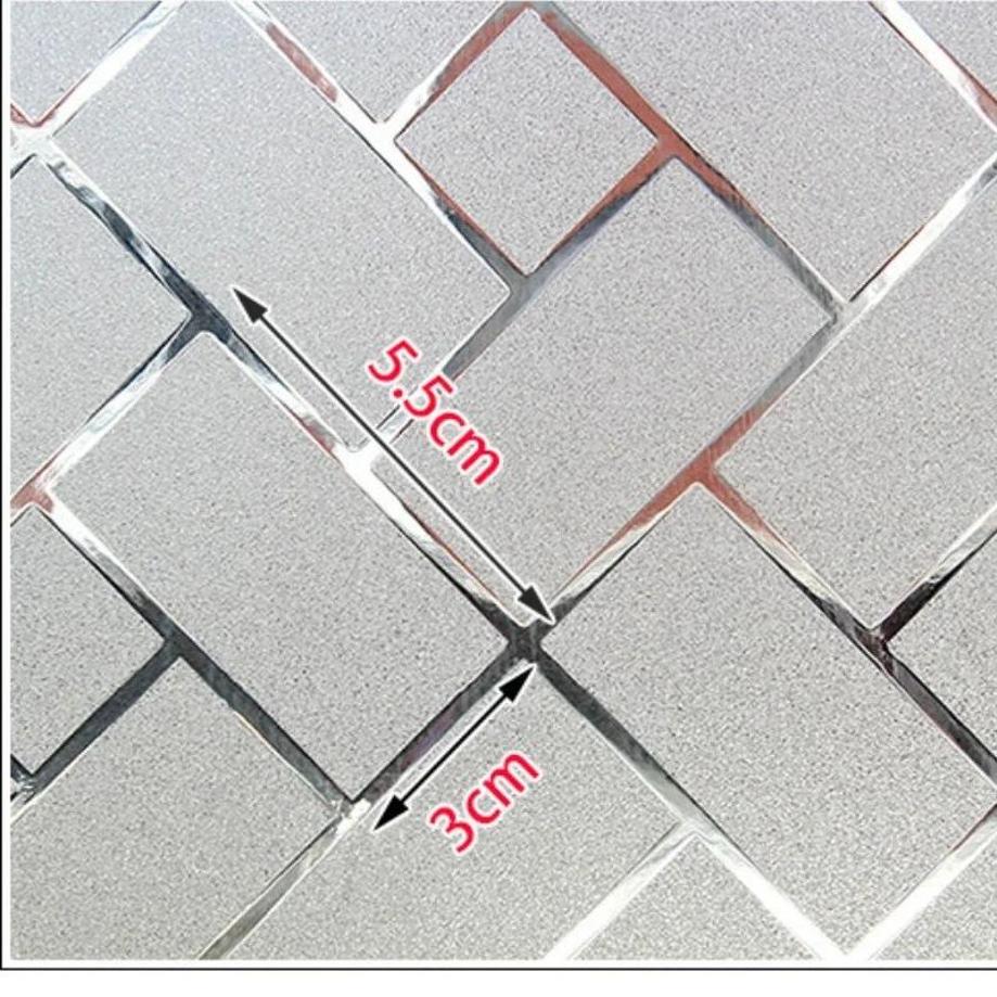1 Pcs 45*100cm Glass Sticker Anti Peeping Bathroom Imitation Louver Thick Shading Film Electrostatic Sticker Window Sticker