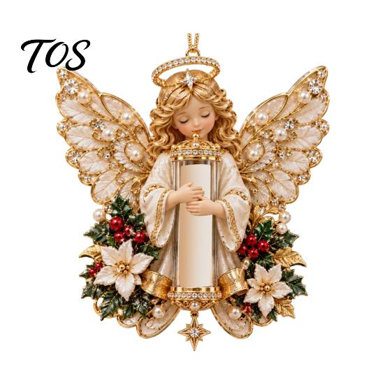 Weihnachtsbaum-Hänge-Geldhalter Engel-Schmuckstück, Acryl-Geldanhänger für festliches Geschenk Weihnachtsdekoration, Saisonales Andenken-Behälter Geschenke