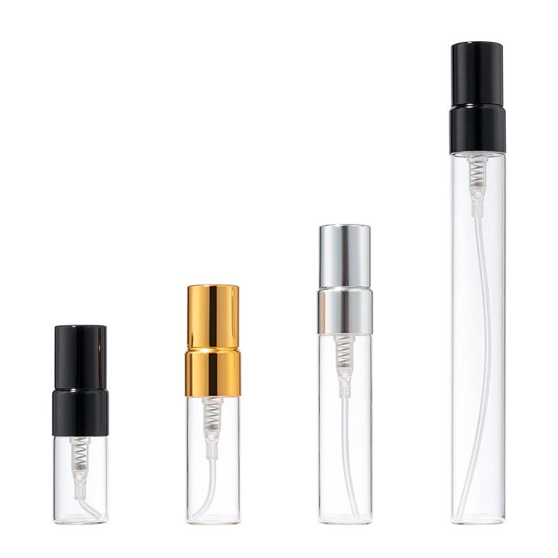 Portable Refillable Perfume Bottles: 2ml-3ml, 5ml-10ml Spray with Electroplated Aluminum Sprayer
