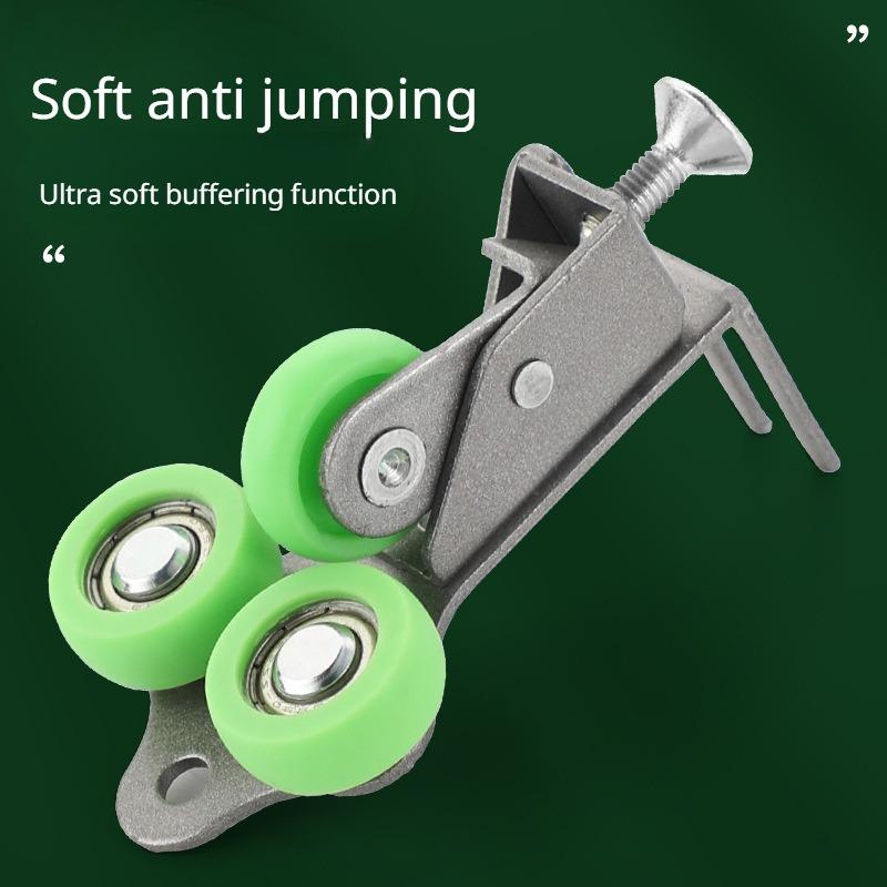 

2pcs Anti Jump Wheel Sliding Door Pulley Anti Jump Wheel Positioning Light Sliding Door Damper Buffer Accessories >40mm