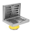 L Shape Floor Drain SUS304 Stainless Steel Side Drain Practical Corner Floor Drain  Patio