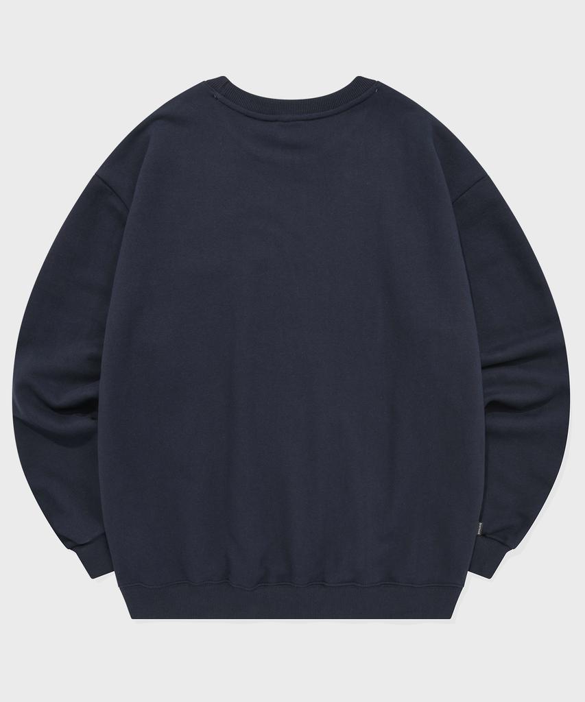 SAINTPAIN Sp Circle Logo Line Sweatshirt Navy