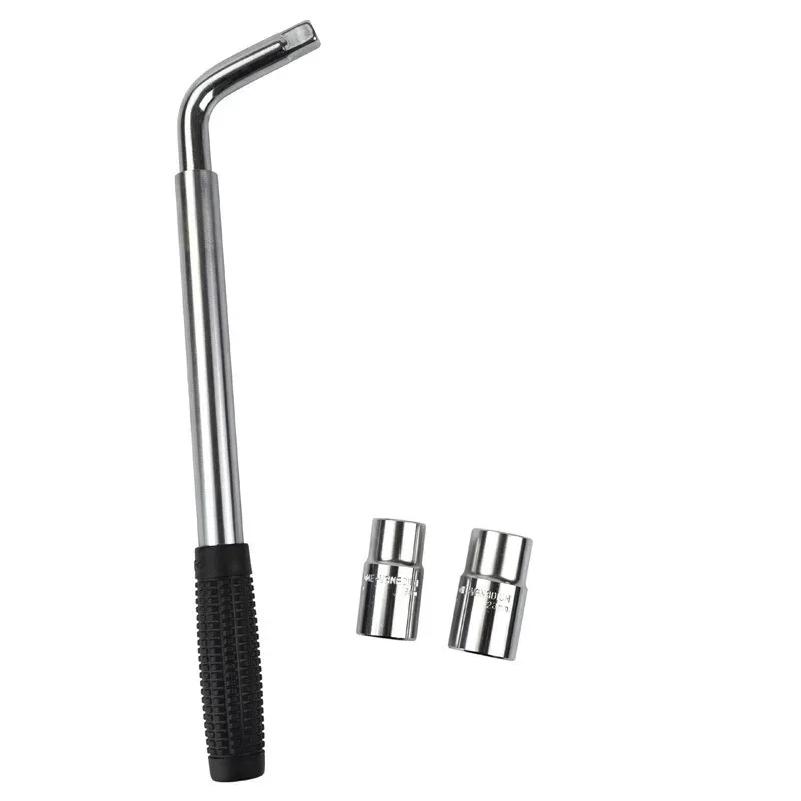 Telescoping Lug Wrench Spanner Lug Wheel Wrench with Sockets Wrench Car Repair Tools 17/19, 21/23mm