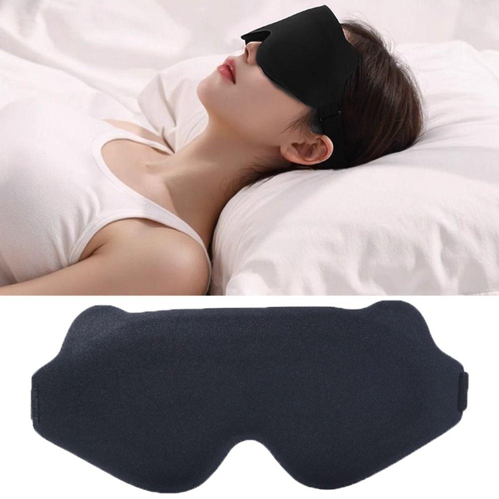 3D Blockout Sleep Eye Mask Deepened Groove Design Eye Cover Light Blocking Eyeshade  Travel
