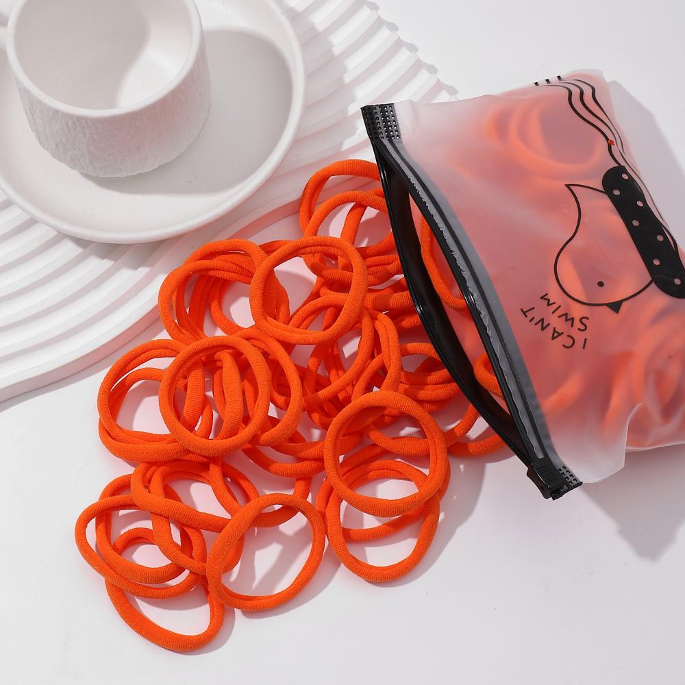 20/50Pcs Women Girls Basic Hair Band 4.5cm Simple Solid Colors Elastic Headband Hair Ropes Ties Hair Accessories Ponytail Holder