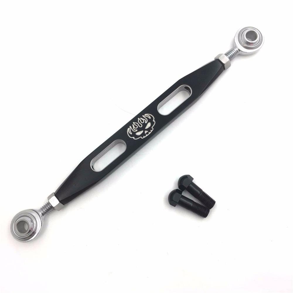 Motorcycle Gear Shift Linkage For Harley Davidson 2004-later Sportster 1200/Forty Eight Black Slotted Flame Skull