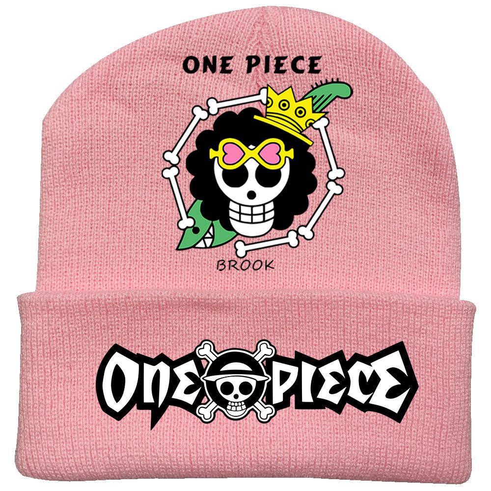One Piece Anime Knit Hat: Warm Velvet Lined, Rolled Brim, Adult Outdoor Beanie