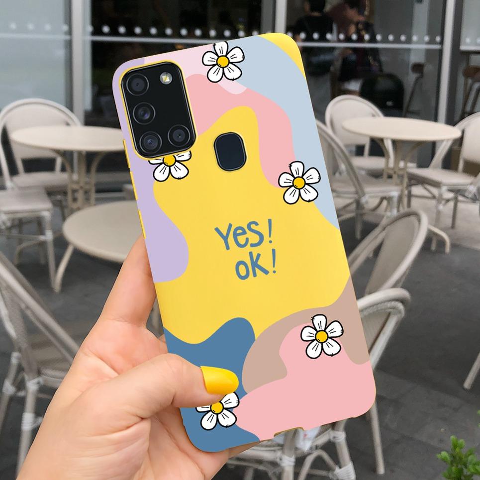For Samsung A21S Case for Samsung Galaxy A21S A 21S A21 S Case Silicone TPU Soft Matte Phone Case Back Cover Fundas Housing Capa