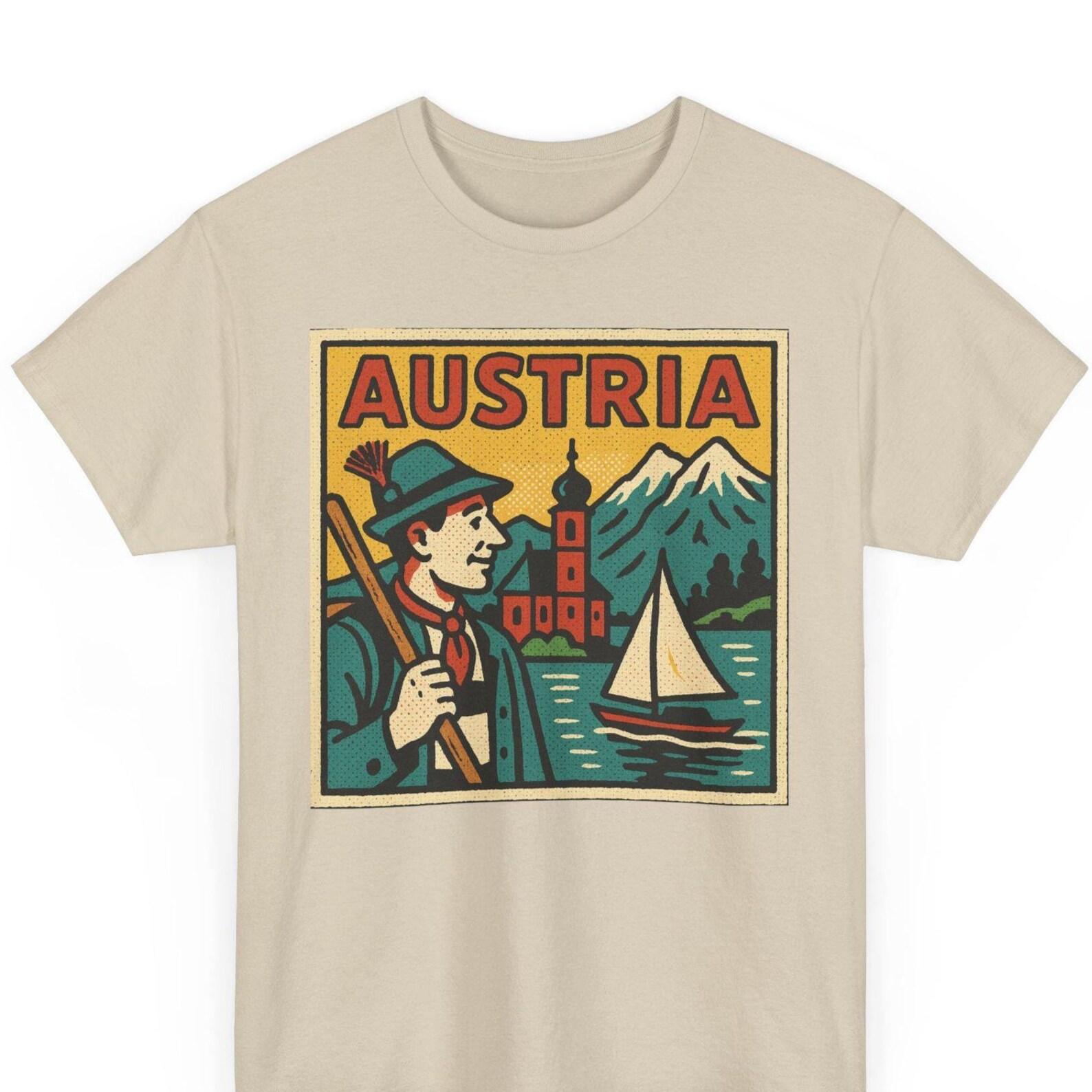 Austria Retro Comic T-Shirt: Vintage European Pop Art Tee 2XL
