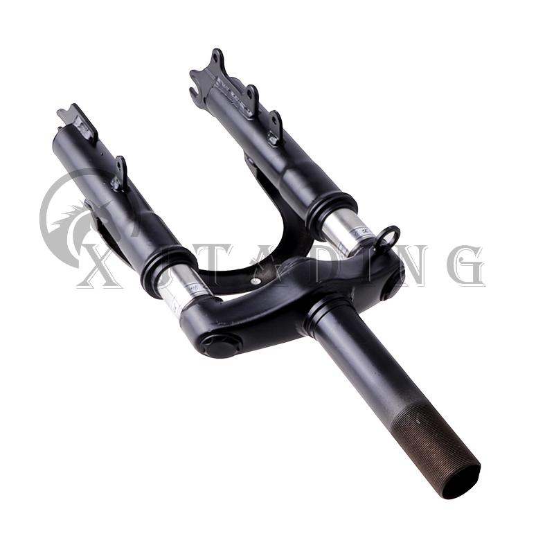 Horquilla de Suspensión Delantera de 12 Pulgadas Soporte de Acero Aleado Para Motocicleta Bicicleta MTB Patinete Eléctrico Tubo Delantero Accesorios de Amortiguación