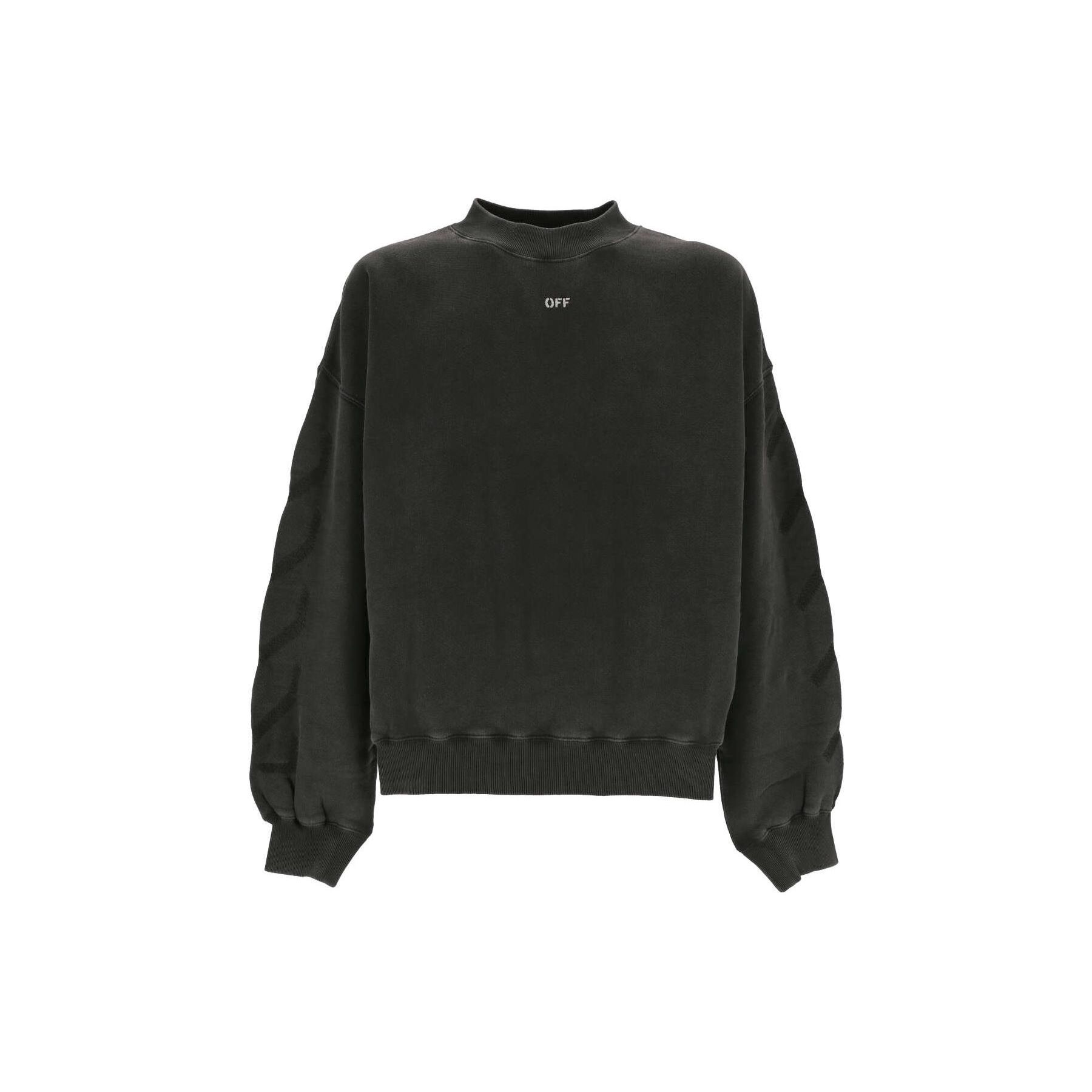 

Мужские топы Off-White Saint Matthew Over Crewneck черного/серого цвета OMBA070C99FLE0021077 M