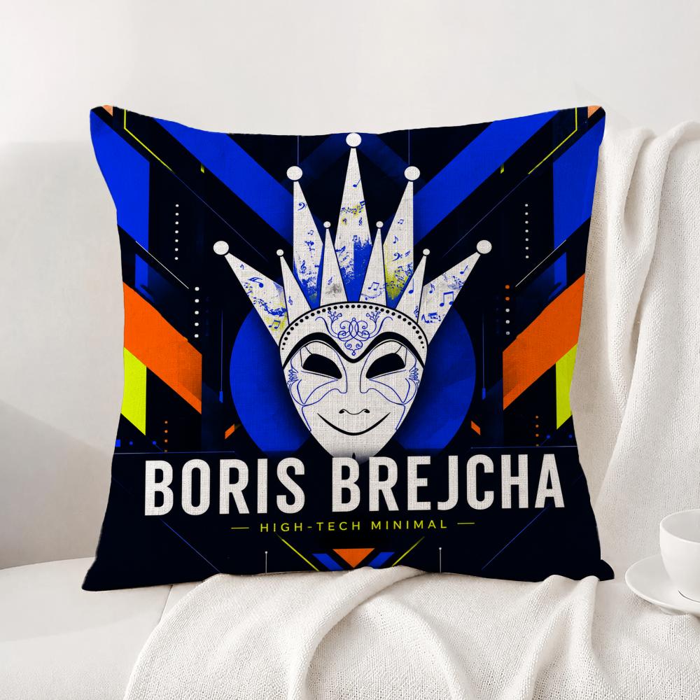 DJ Boris Brejcha Cushion Cover Natural Linen Pillowcase Set AllinOne Decor Cushion Cover for Sofa Bedroom Chair