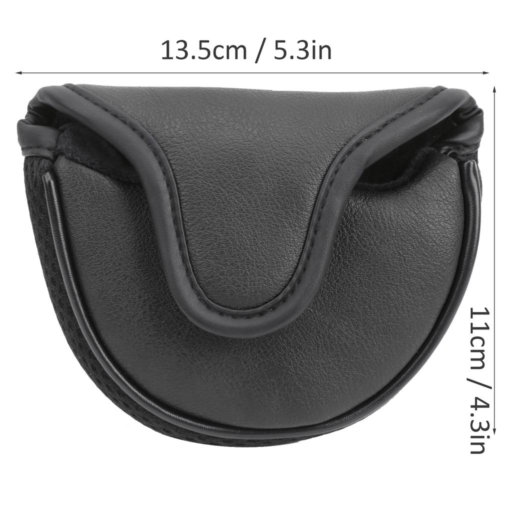 Putter Covers Headcover Semicircle PU Leather Guard Waterproof Accessory