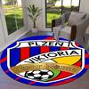 Fc Viktoria Crest Custom Name Round Area Rug Carpet Rug For Living Room Bedroom Sofa Playroom Decor Nonslip Floor Mat