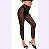 Sexy Netz-Leggings in Unifarben, Neun-Punkte, Transparent, für Schlankere Taille und Beine