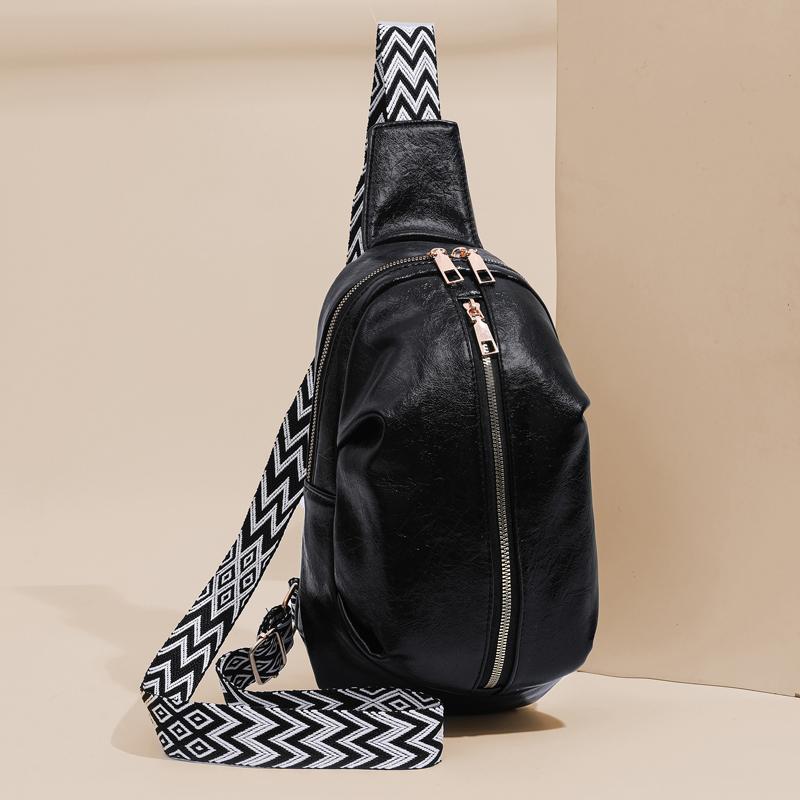 Vintage Chest Bag Women's Crossbody Bag Large Capacity Shoulder Bag