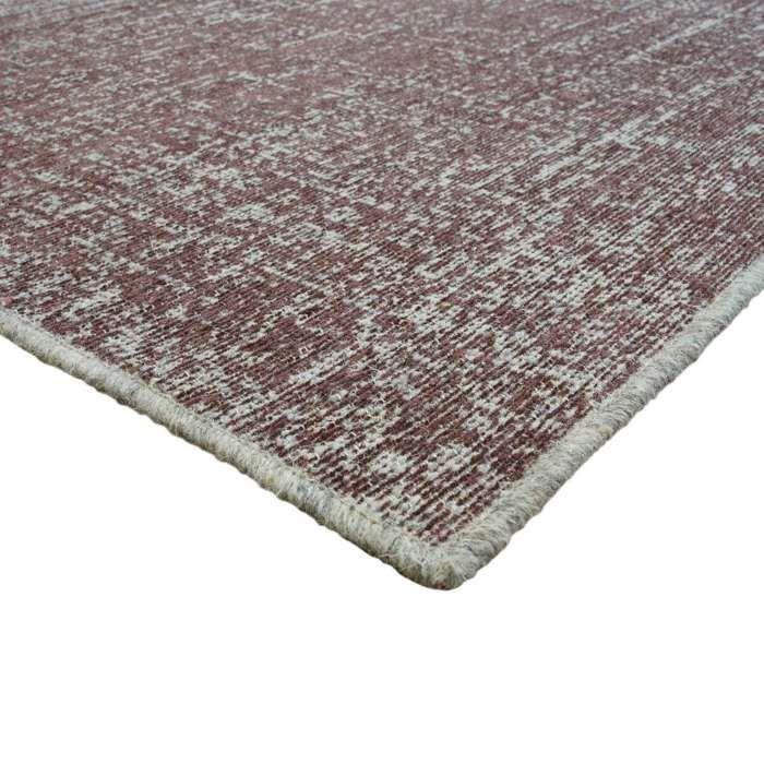 Tapis salon en laine terracotta beige 160x230