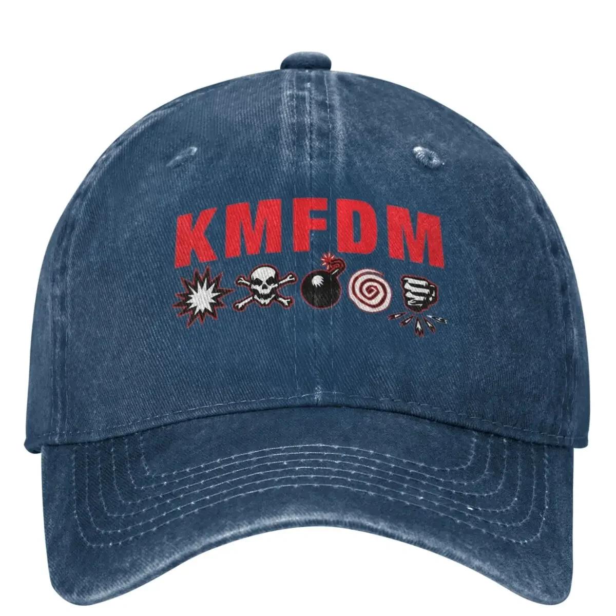 

Kmfdm Symbols Baseball Cap Rock Band Fitted Retro Women Unisex Trucker Hat SunProof Outdoor Sport Baseball Caps Gift Idea One Size