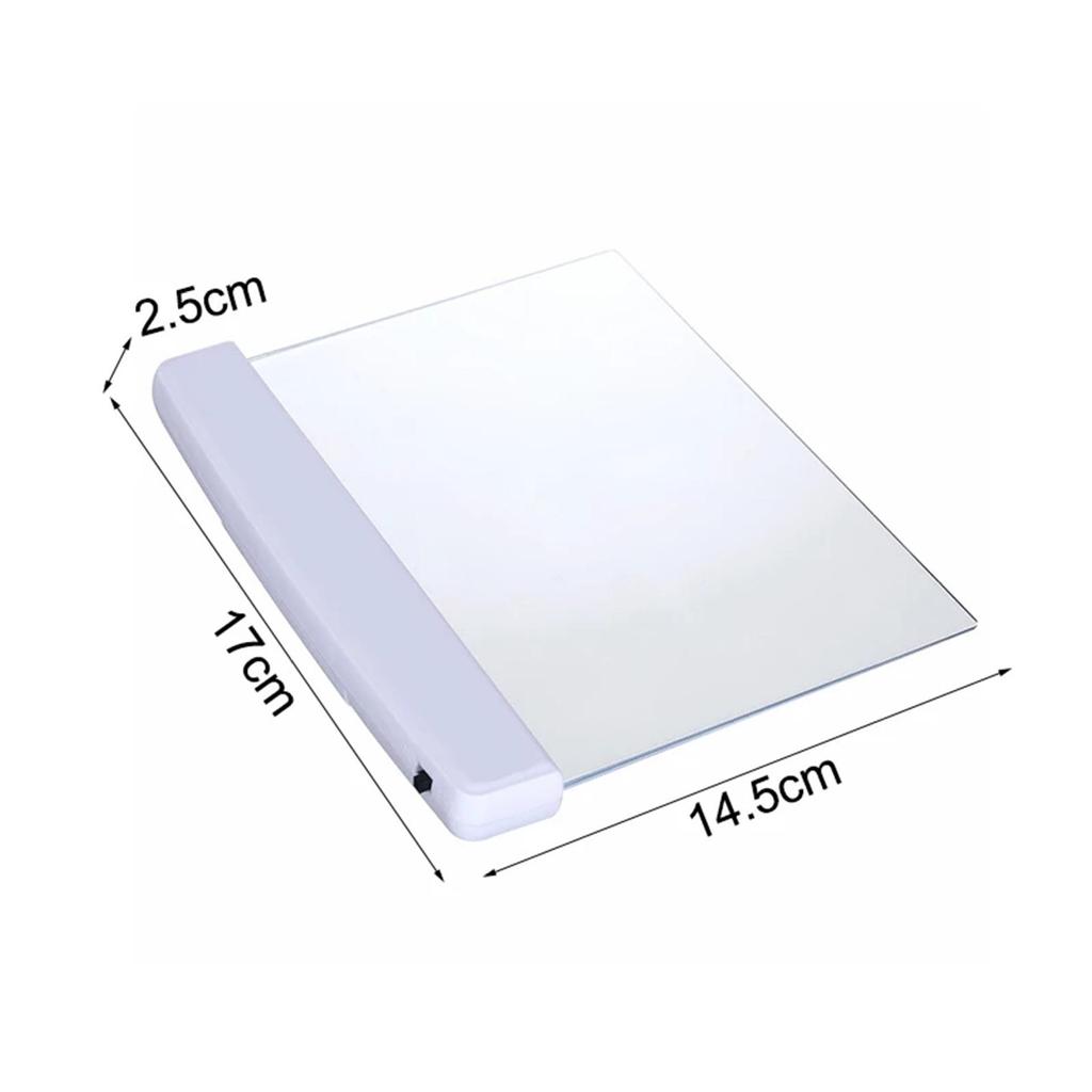 LED Book Reading 1PCS Transparent Flat Reading Light Student Night Light Portable Desk Lamp