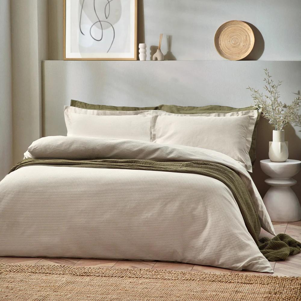 Yard Waffle Textured Duvet Cover Set