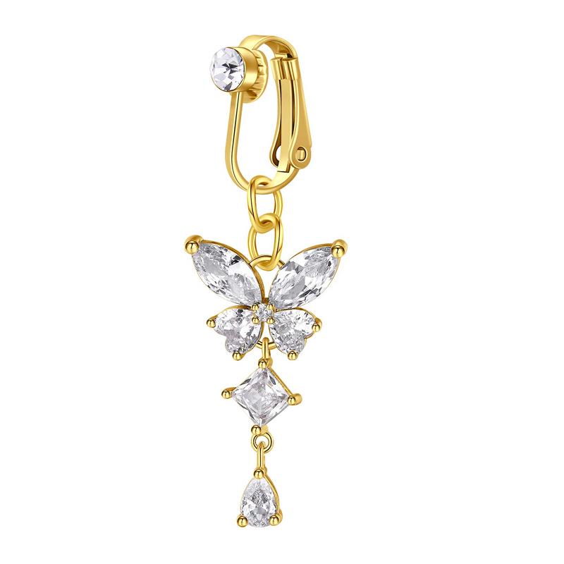 Stylish No-Clip Navel Ring and Stud Collection