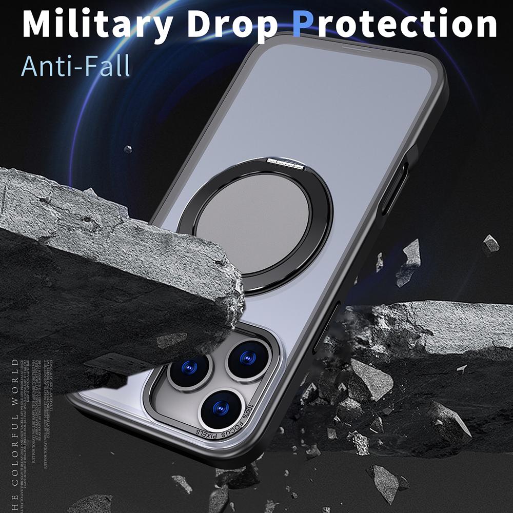 For iPhone 17 Pro Max Case Compatible with MagSafe TPU+PC Kickstand Phone Cover