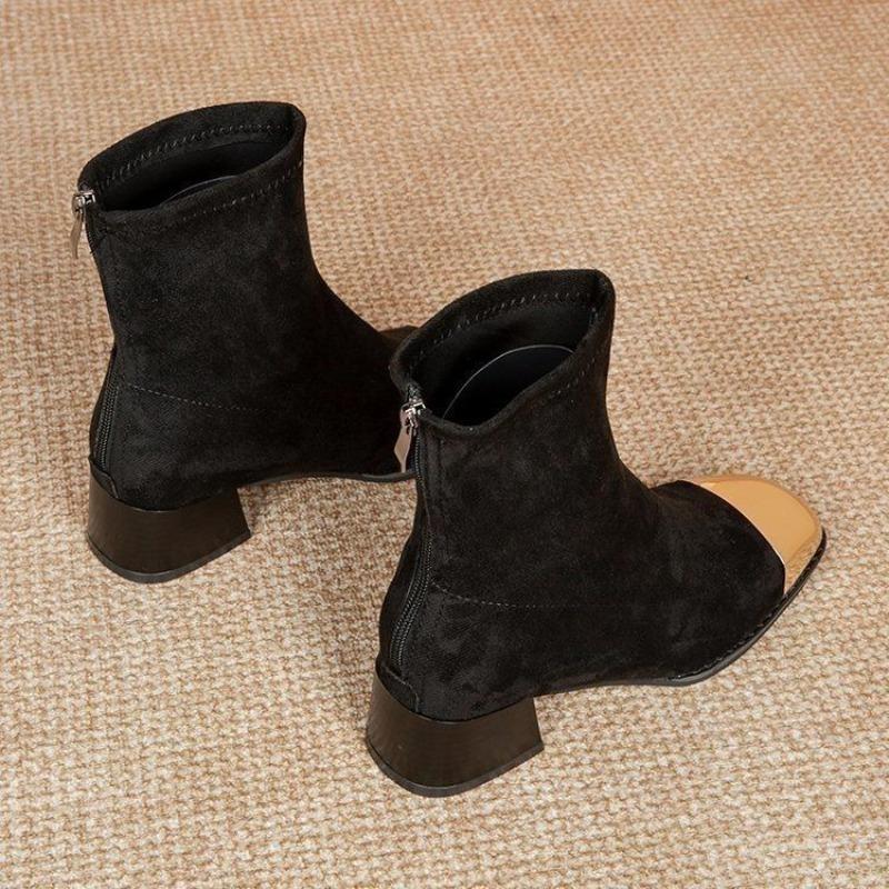 Fashion Chunky Heel Women's Ankle Boots Lightweight Office Booties New Rock Goth Y2k Hot Trend 2025 Autumn Fashion In Female Short Shoes
