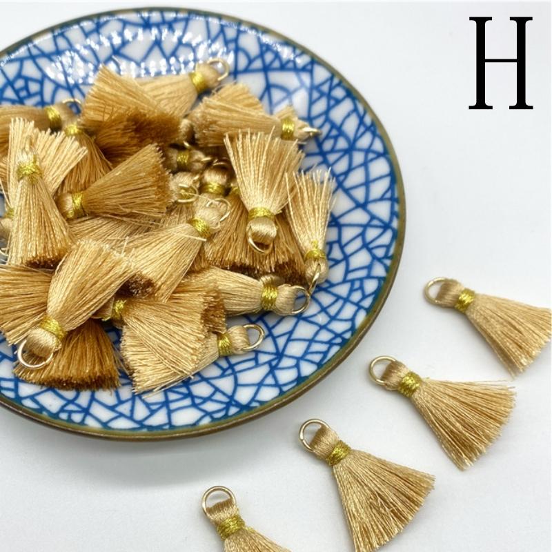 100-10pcs Polyester Trim Fringe Tassel Sewing Curtains Accessories DIY Keychain Cellphone Straps Pendant Tassels Jewelry Making