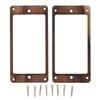 2PCS Wood Color Humbucker Pickup Frame Wood Double Coil Mounting Ring  For Guitarists And Luthiers
