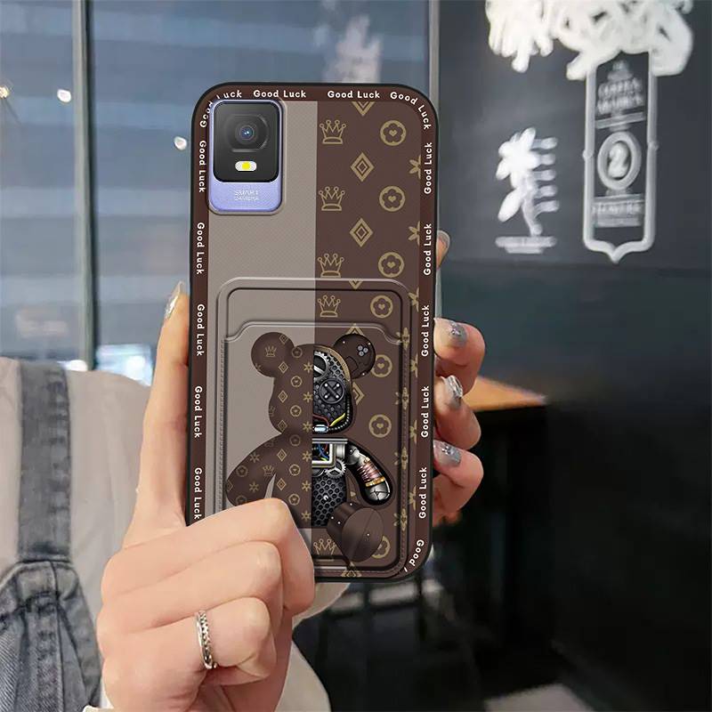 Full wrap TPU Phone Case For TCL 403 Cartoon Soft case Silicone Graffiti Card sleeve Dirt-resistant Cute Shockproof