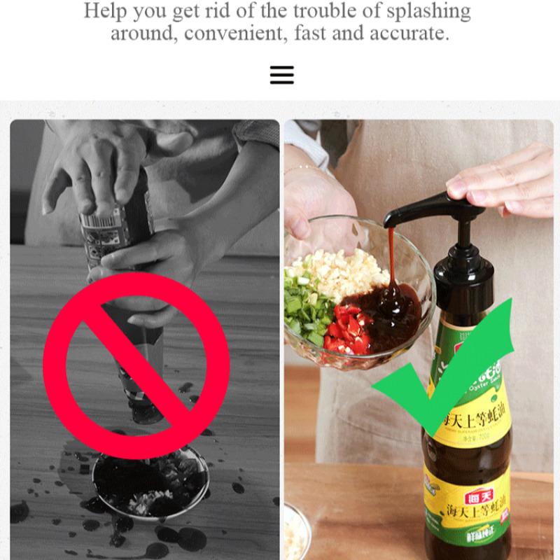 Oil Consumption Press Kitchen Seasoning Press Household Oil Pot Oil Consumption Bottle Pump Head Dosing Squeeze Nozzle