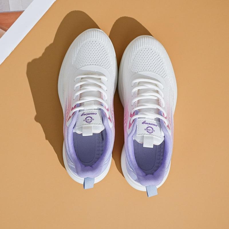 Women's Gradient Knit Sneakers Spring Lightweight Platform Athletic Shoes for Students,Breathable Casual Running Shoes