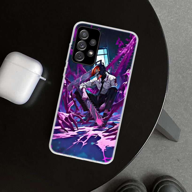 Chainsaw Mans Denji Phone Case Cover for Samsung Galaxy A12 A22 A32 A52 A72 A02S A51 A50S A31 A20S A10S Note 20 Ultra 10 Plus Ga