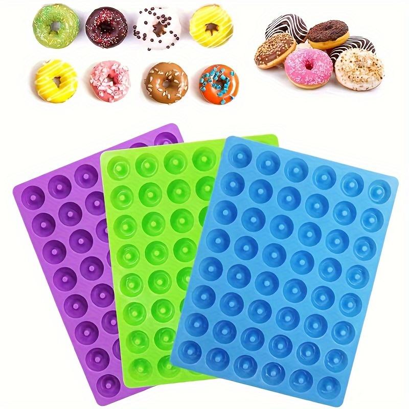 1/6-Cavity Mini Doughnut Chocolate Silicone Mould, Mini Biscuit, Fondant And Sweet Mould – Cake Decoration And Baking Tools