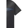 WE11DONE Ss24 Metallic Color Wash Round Neck Drop Shoulder Short Sleeve T-Shirt Unisex T-Shirts Charcoal WD-TT0-24-751-U-CH