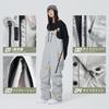 MORGEN SKY Snowboard Bib Ski Snow Unisex for Men and Outdoor Cold Weather Work Snow Mountain Water Pressure Resistant to HX2303 Wear, Pants, Overalls,