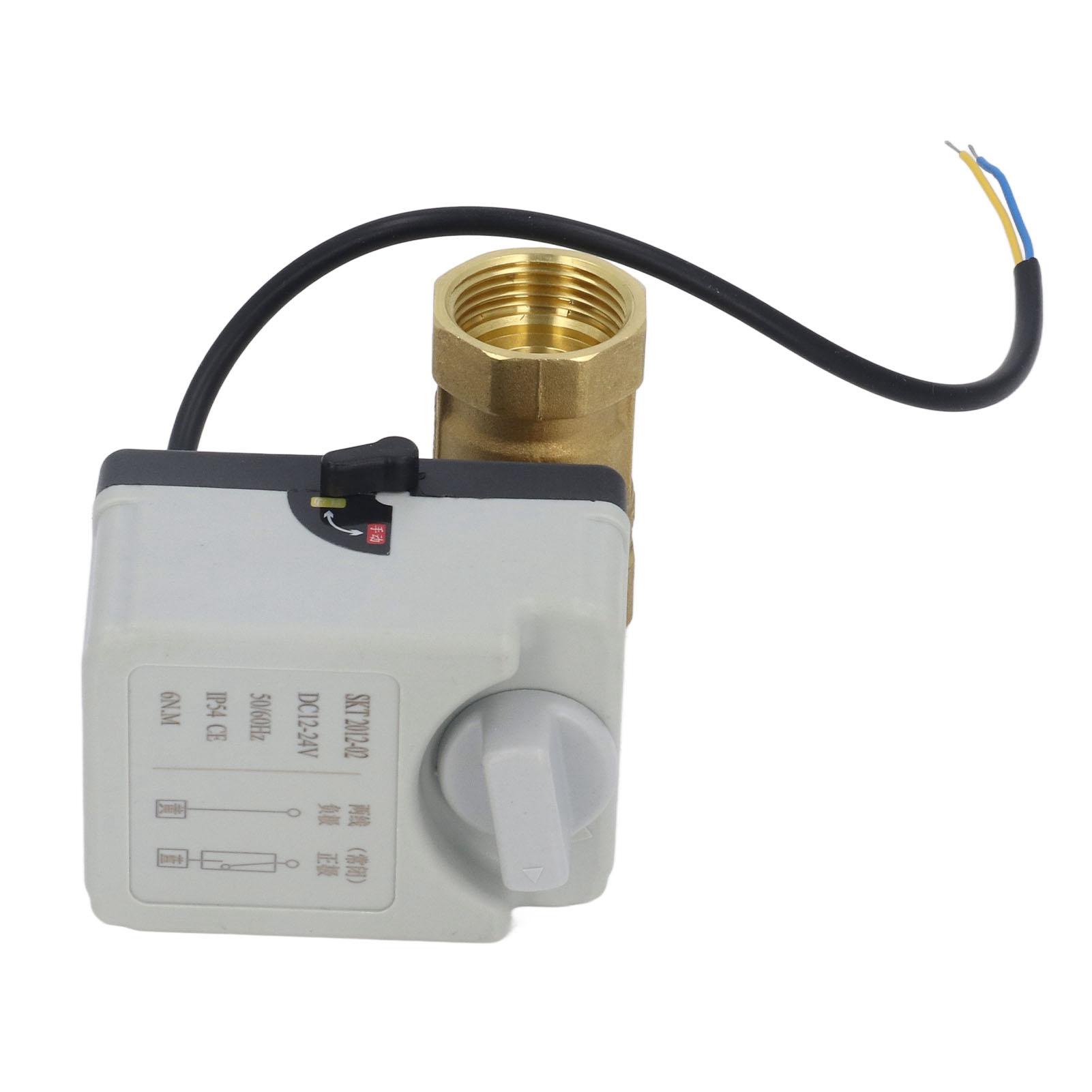 

DN25 2 Way Brass Ball Valve Normally Closed Electric Ball Valve 1in Pipe Thread DC12‑24V