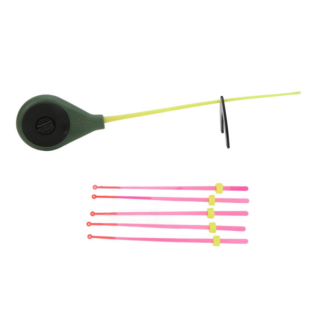 Kit Canna da Pesca su Ghiaccio Mini Canna da Pesca su Ghiaccio con Punta Sensibile Attrezzatura da Pesca Portatile per Pesca Invernale 14cm