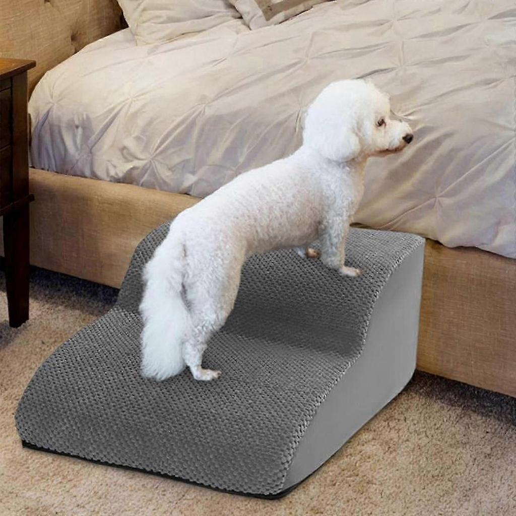 25-26 Dog Stairs for Small Dogs Dog Steps for High Bed and Couch High Density Foam Soft 2 Step Pet Stairs for Puppy Older Dogs Cats
