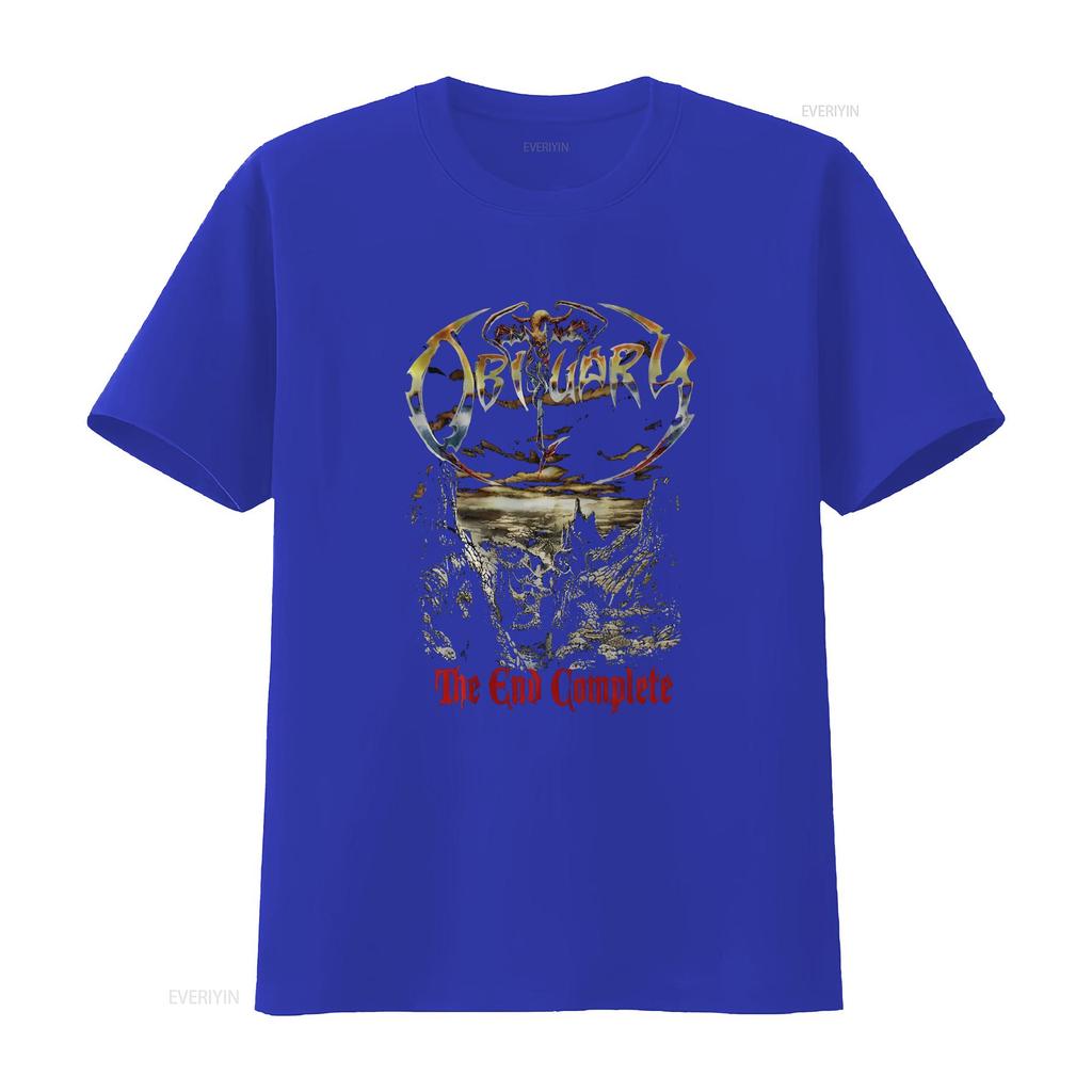 Obituary The End Complete T shirt size S XL vintage Washed Stylish Stretched Slightly Versatile streetwear Casual homme