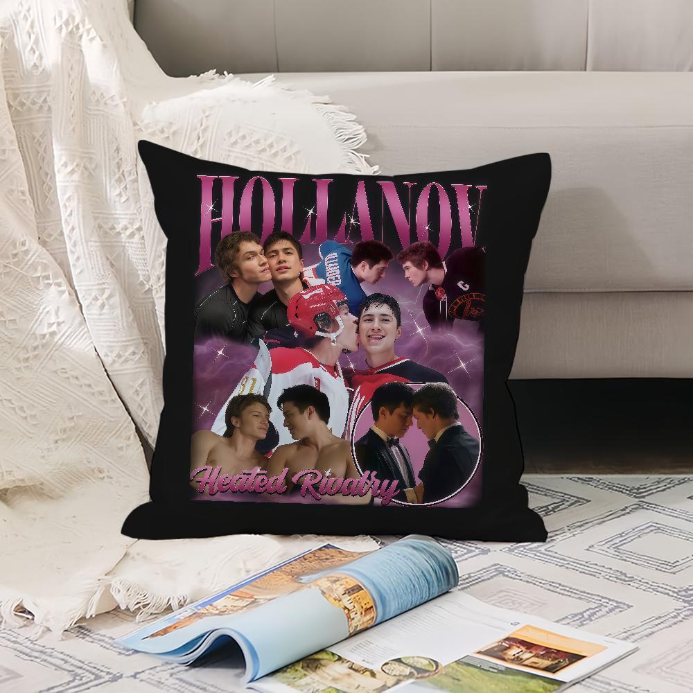 Drama TV Heated Rivalry Pillow Case Office Cushions Suitable For Sofa Car Bedroom Decorative Cushion Cover