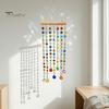 Indoor Window Hanging Ornament Crystal Suncatchers, Crystals Suncatcher, Colorful Glass Beads Chain Bohemian Style Room Decoration Wind Chimes