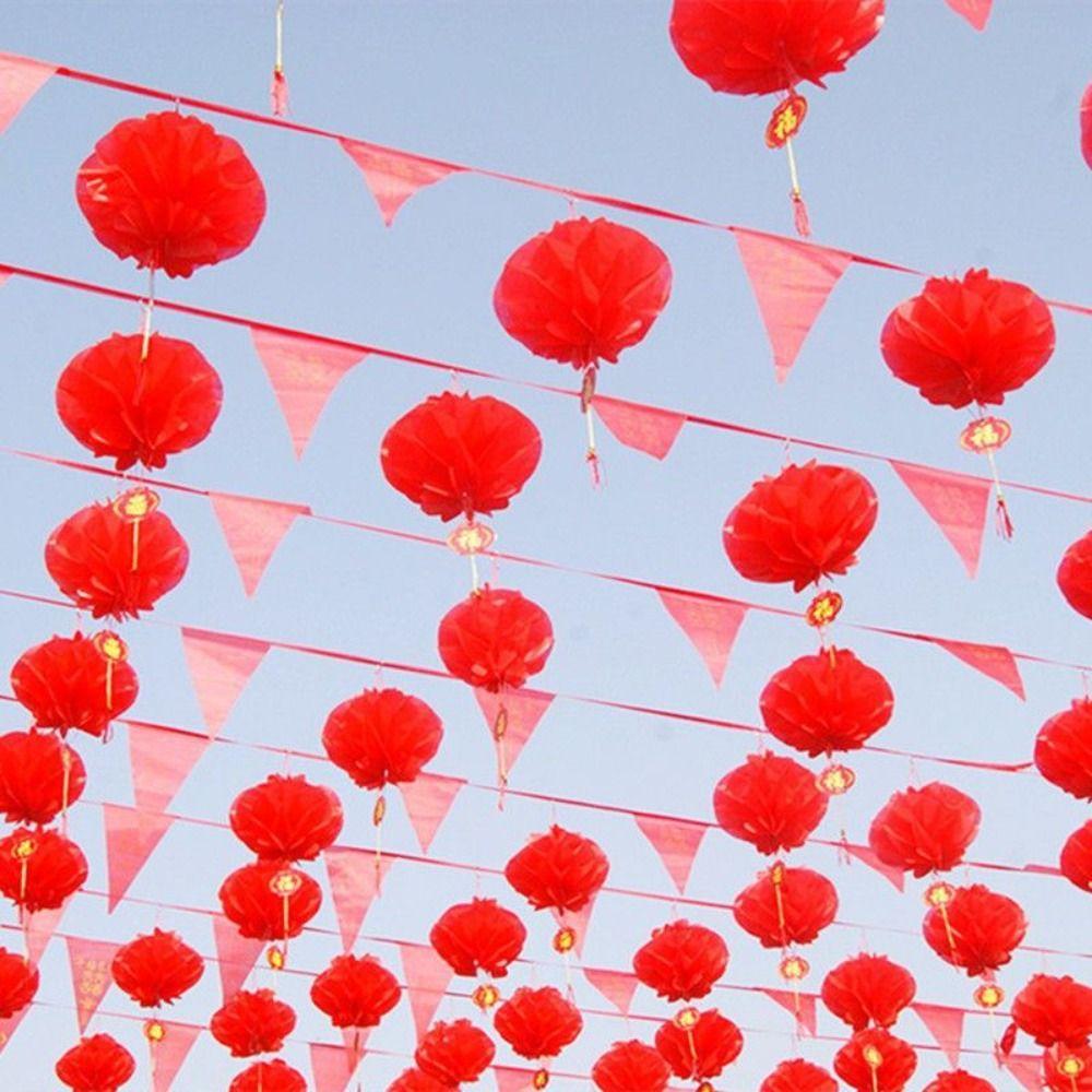 10Pcs Chinese New Year Decoration Red Lanterns Wall Decor Asian Decor Lantern Festival Lanterns