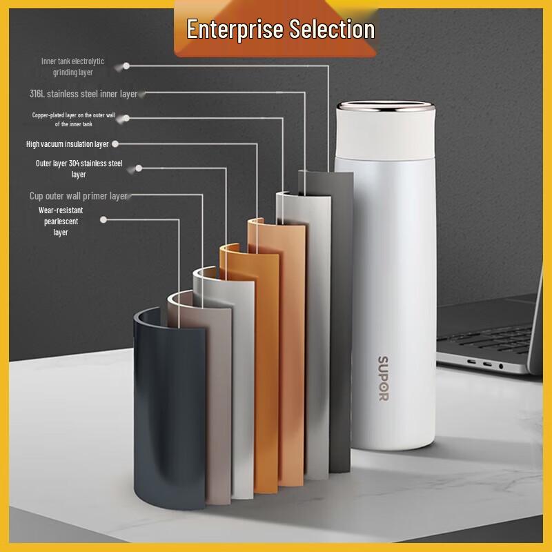 Supor Smart Temperature Display Stainless Steel Thermos