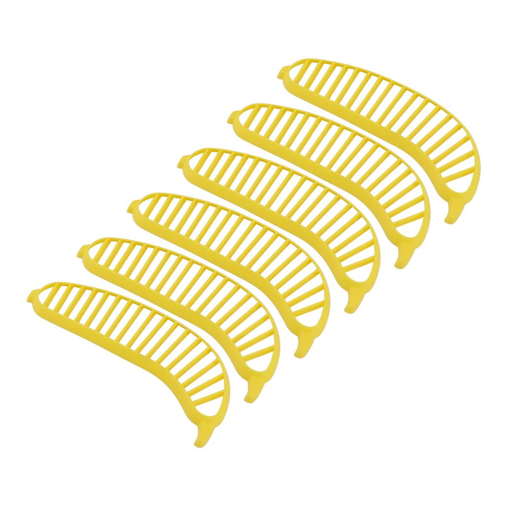 6Pcs Fruit Cutter Yellow Quick Slicing Reliable Durable Versatile Banana Cutter for Kitchen Home