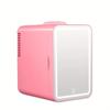 4L AC/DC Heating And Cooling Refrigerator Beauty Makeup Skincare Refrigerator Multifunctional Car Mini Mirror Fridge