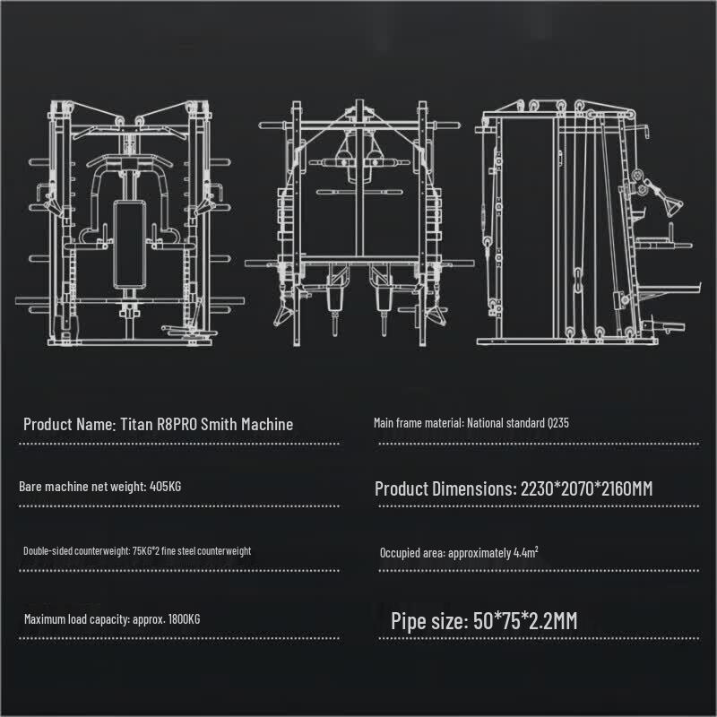 Yimai EM938G Smith Machine Multi-Functional Home Gym