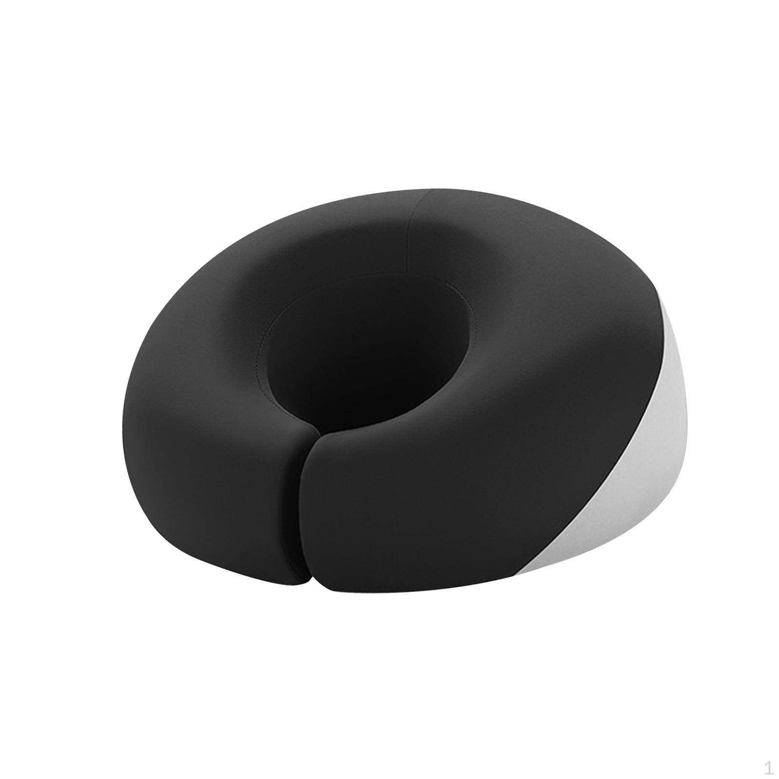Массажная подушка для сна, салон красоты, эргономика, лежание в самолете чёрный