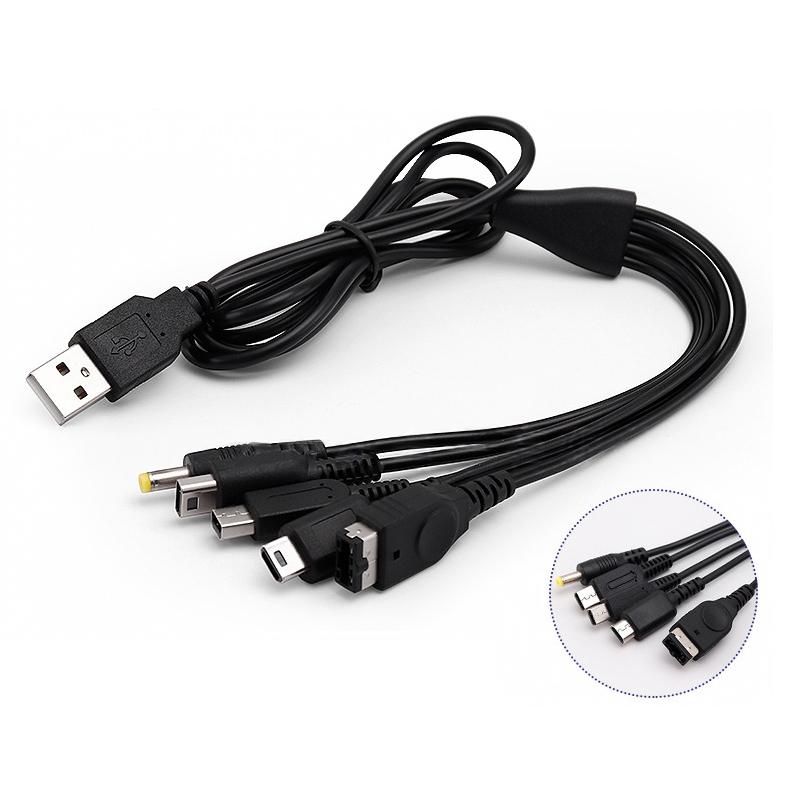 for NDS NDSi NDSL GBASP Wii Charging Cable for Sony PSP Game Console Power Supply Cord Game Controller Charge Power Wire