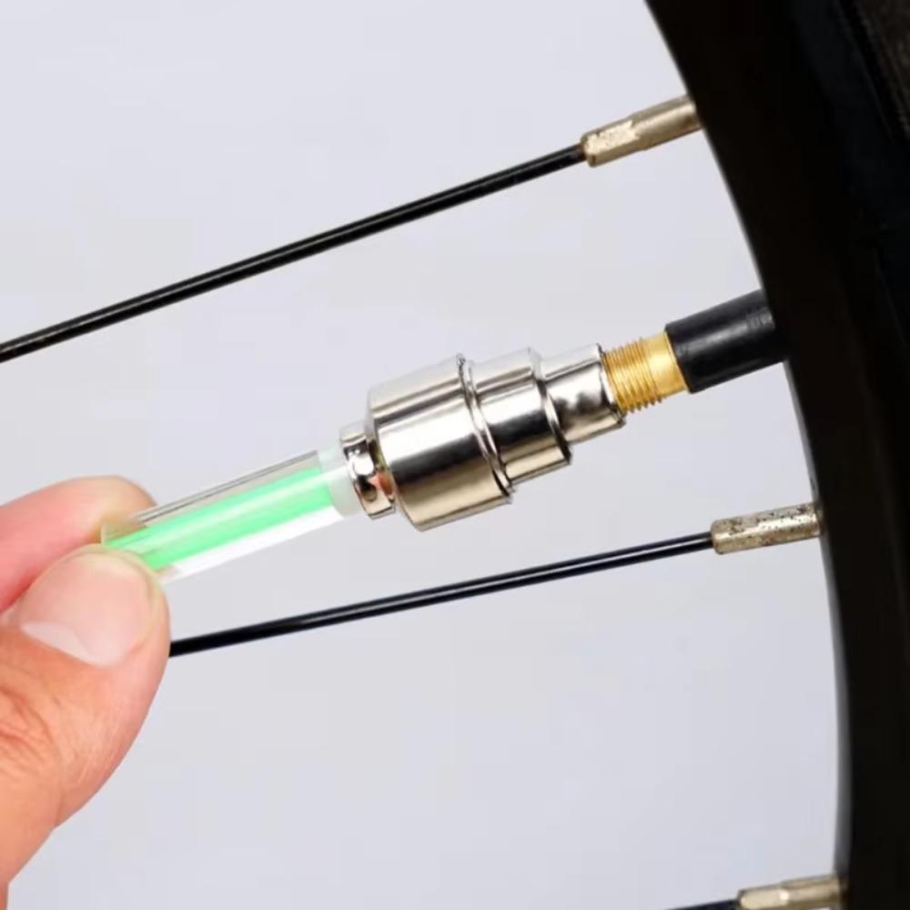 2Pcs Bicycle Lights Motion Sensor LED Lights with Batteries for Road MTB Mountain Bike Tyre Tire Valve Cap Bicycle Accessories